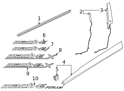 Keyless Entry Components for 2021 Ford Mustang Mach-E #1