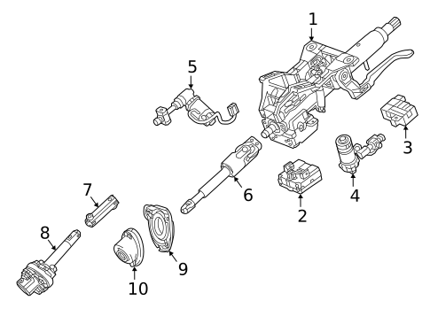 Steering Column Assembly for 2015 Cadillac ATS #3