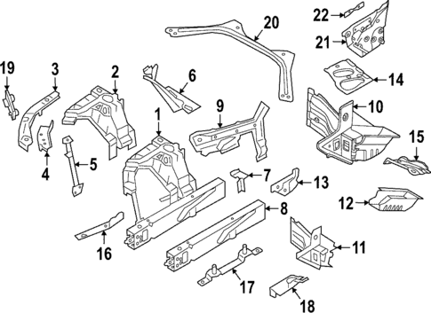 Structural Components & Rails for 2024 BMW i4 #0