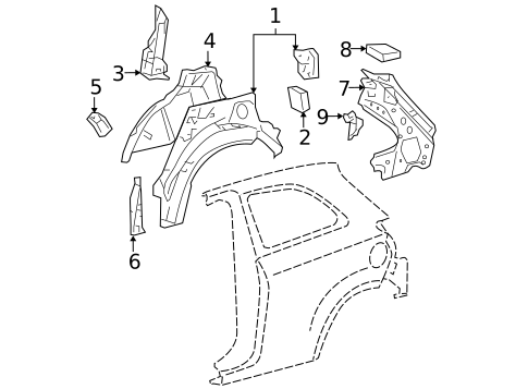 Inner Structure for 2011 Toyota Yaris #0