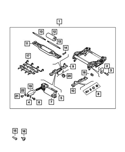 Front Seats - Adjusters, Recliners, Shields and Risers for 2022 Jeep Renegade #1