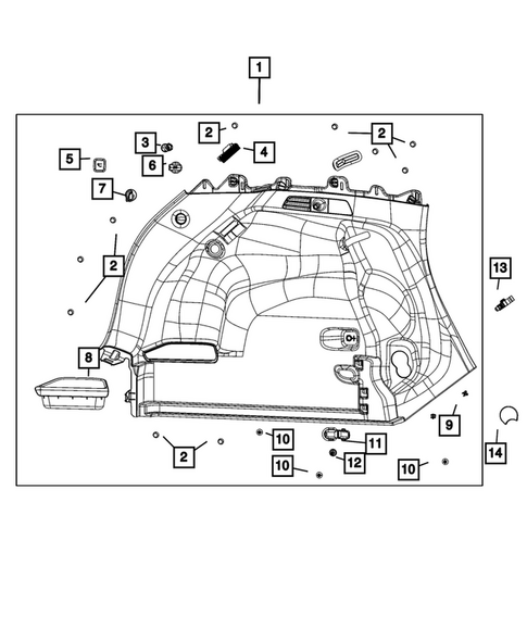 Panels - Moldings - Scuff Plates, Pillar, Cowl, 1/4 Panel Trim and Cargo Covers for 2026 Jeep Compass #0
