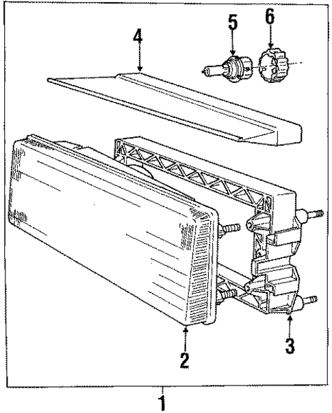 Headlamp Components for 1991 Volvo 780 #0