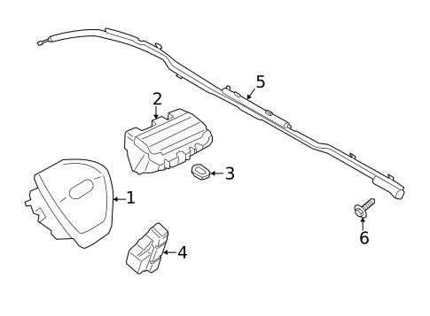 Air Bag Components for 2014 Ford Transit Connect #1