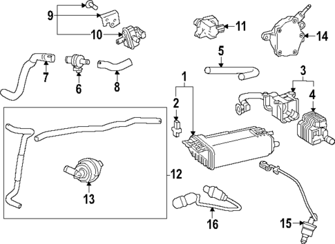 Emission Components for 2025 Lexus TX350 #0