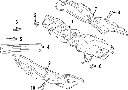 Exhaust Manifold for 2025 Lexus RX450h+ #1
