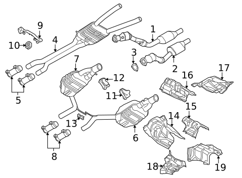 Exhaust Components for 2005 Audi S4 #0