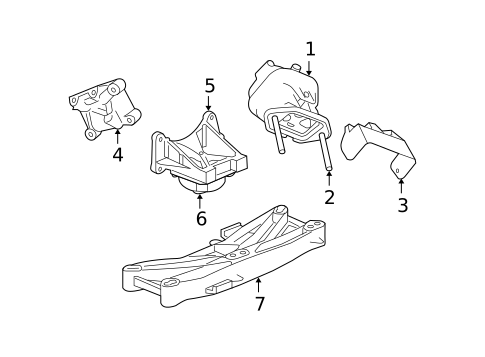 Engine & Trans Mounting for 2006 Dodge Magnum #1
