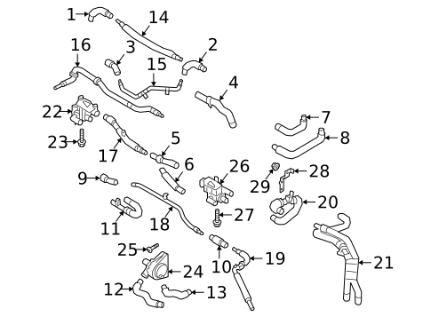 Hoses & Lines for 2024 Audi Q8 e-tron #5