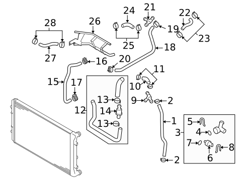 Hoses & Lines for 2009 Audi TT Quattro #2