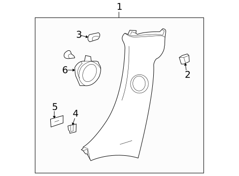 Interior Trim - Quarter Panels for 2009 Pontiac Solstice #1