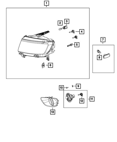 Lamps-Interior and Exterior for 2014 Jeep Patriot #3