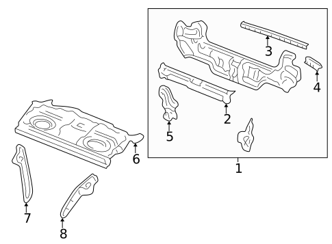Rear Body for 1995 Acura Integra #0