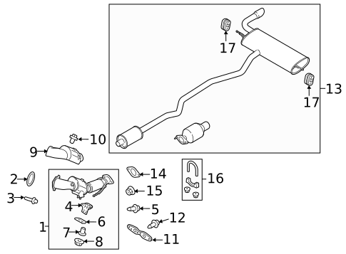 Exhaust Manifold for 2017 Ford Fusion #1