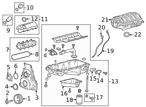 Engine Parts for 2019 Chevrolet Silverado 1500 #8