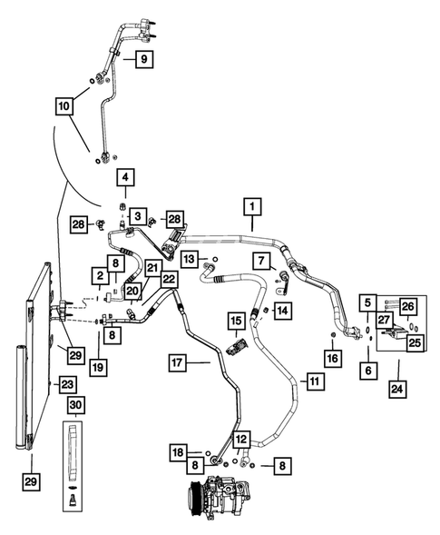 Air Conditioner and Heater Plumbing for 2017 Ram 1500 #3