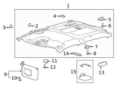 Interior Trim - Cab for 2022 Ford F-150 #1