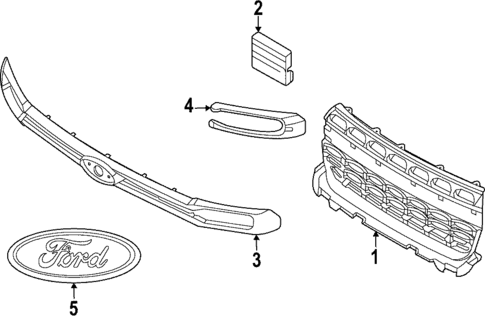Grille for 2024 Ford Maverick #0