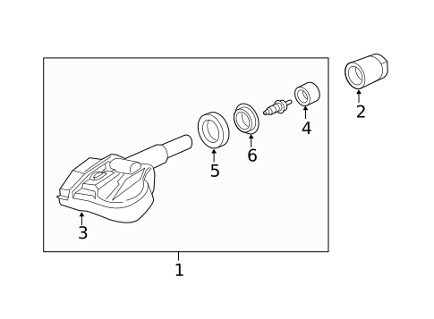 Tire Pressure Monitor Components for 2021 Mazda CX-3 #1