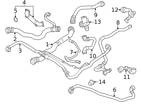 Radiator Hoses for 2021 BMW X3 #0
