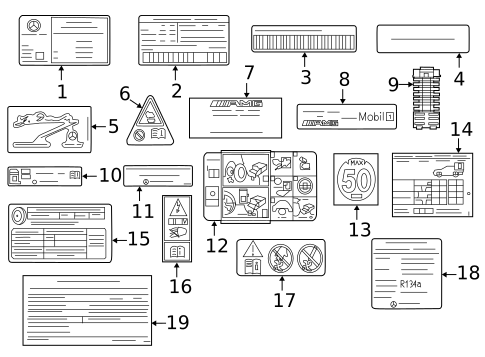 Labels for 2014 Mercedes-Benz C63 AMG #1