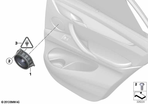 Single Parts Loudspeaker for 2019 BMW X6 M50iX #8