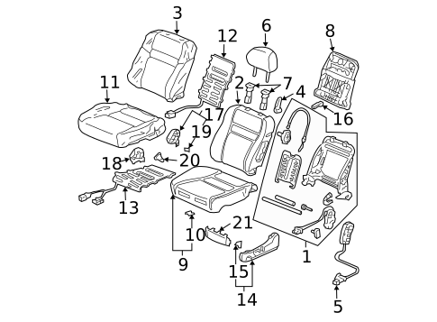 Heated Seats for 2005 Honda Accord #3