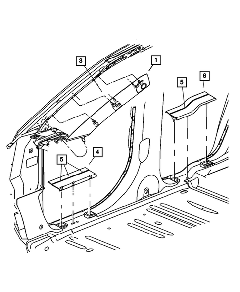 Panel-Mouldings, Scuff Plates for 2007 Chrysler Pacifica #1