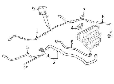 Hoses & Pipes for 2016 BMW M6 Gran Coupe #2