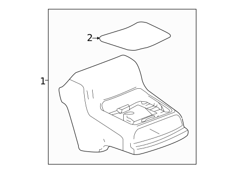 Center Console for 2018 Chevrolet Camaro #4