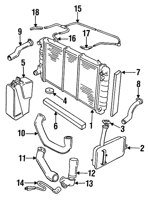 Radiator & Components for 1992 Jaguar XJS #0