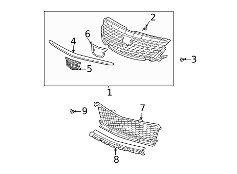 Grille & Components for 2025 Cadillac CT4 #0