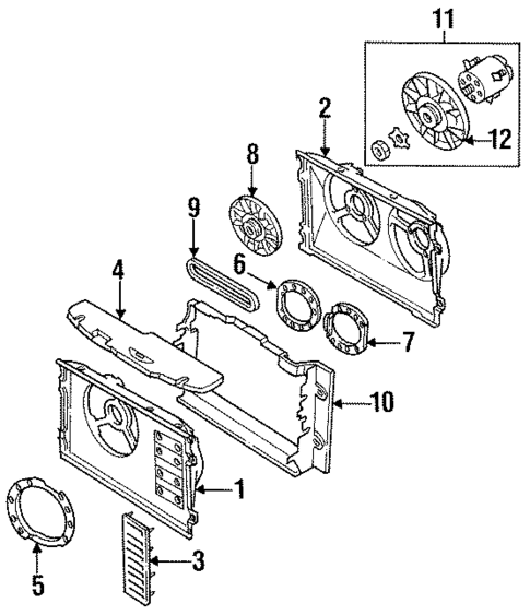 Cooling Fan for 1994 Volkswagen Golf #0