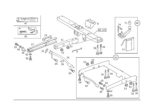 Trailer Coupling for 1988 Mercedes-Benz 300CE #0