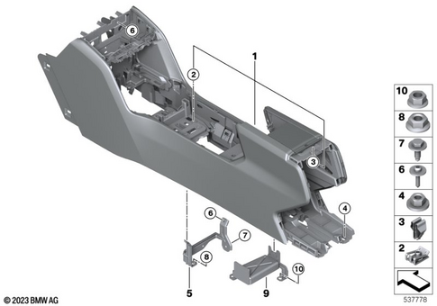 Center Armrest / Storage Trays for 2024 Mini Countryman SE ALL4 #2