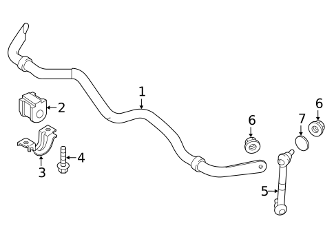 Stabilizer Bar & Components for 2020 INFINITI Q60 #2