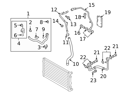 Hoses & Lines for 2009 Audi TTS Quattro #0