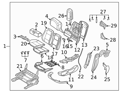Front Seat Components for 2003 BMW M3 #0