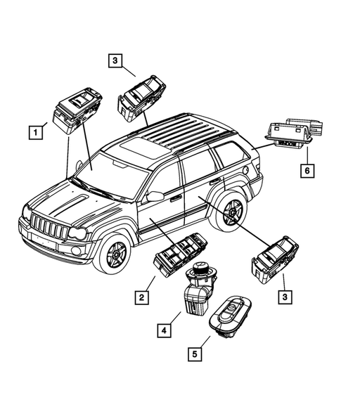 Switches for 2009 Jeep Grand Cherokee #3
