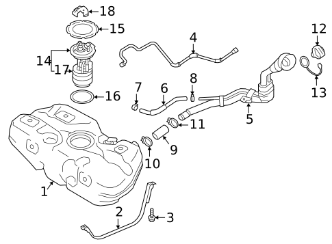 Fuel System Components for 2024 Nissan Frontier #2