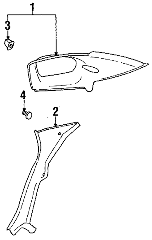 Interior Trim - Quarter Panels for 1996 Subaru Legacy #0