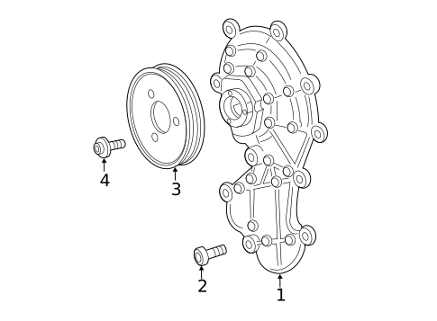 Water Pump for 2016 Audi A7 Quattro #0
