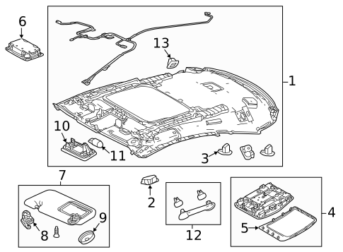 Interior Trim - Roof for 2017 Lexus RC300 #0