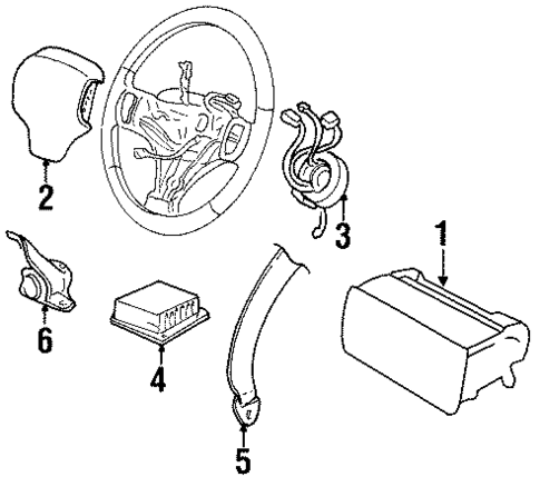 Air Bag Components for 2001 Chrysler Prowler #0