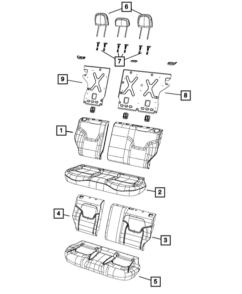 Rear Seats - Second Row for 2015 Jeep Renegade #5