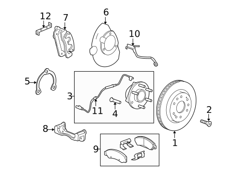 Front Brakes for 2015 Chevrolet Express 2500 #27