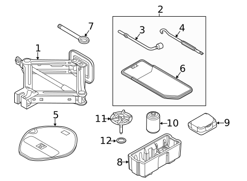 Jack & Components for 2014 Kia Rio #1