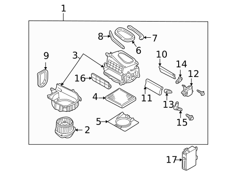 Blower Motor & Fan for 2003 INFINITI Q45 #0