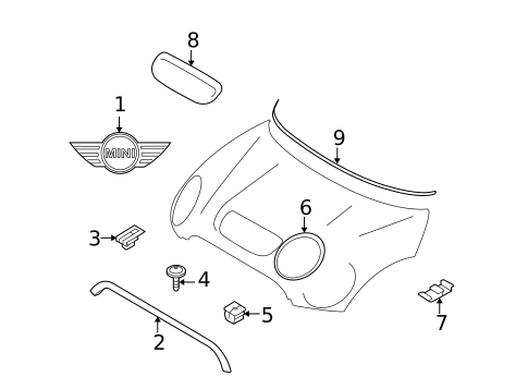 Exterior Trim - Hood for 2013 Mini Cooper #1