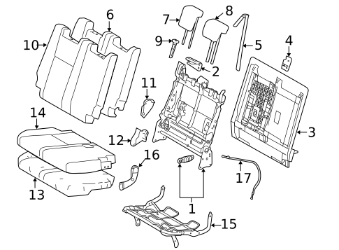Third Row Seats for 2019 Toyota Highlander #0